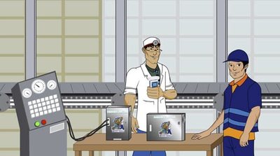 The Garbage Doctor testing a machine on the test bench